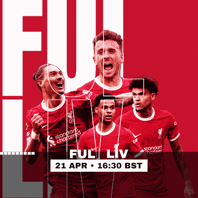 An Advertisement For A Soccer Game That Takes Place On April 21 At 16:30 Bst GIF