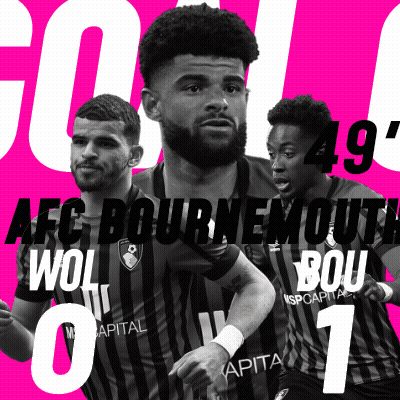 An Advertisement For Afc Bournemouth Shows Three Players GIF