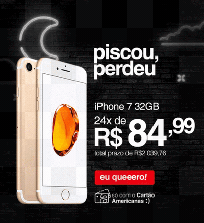 An Advertisement For An Iphone 7 32Gb With A Price Of 84,99 GIF