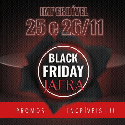 An Advertisement For Black Friday Jafra With A Black Background GIF