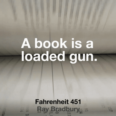 An Advertisement For Fahrenheit 451 By Ray Bradbury GIF