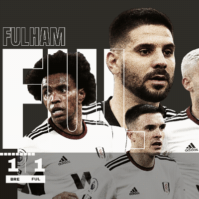 An Advertisement For Fulham Soccer Players With The Number 11 On It GIF