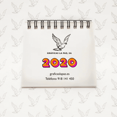 An Advertisement For Graficas La Paz Says 2022 GIF