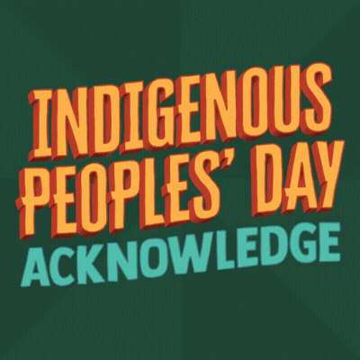 An Advertisement For Indigenous Peoples ' Day GIF