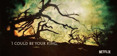 An Advertisement For Netflix Shows A Tree With Thorns GIF
