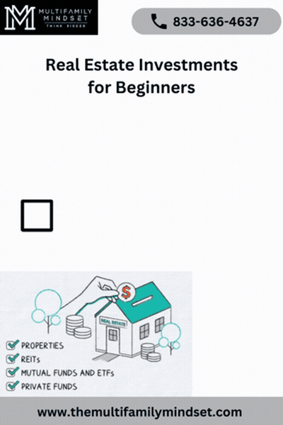 An Advertisement For Real Estate Investments For Beginners With A Phone Number On The Bottom GIF