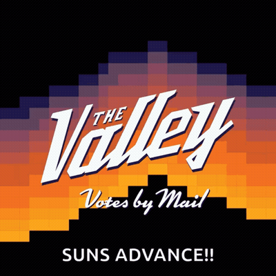 An Advertisement For The Valley Votes By Mail GIF