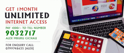 An Advertisement For Unlimited Internet Access Shows A Laptop And A Tablet GIF