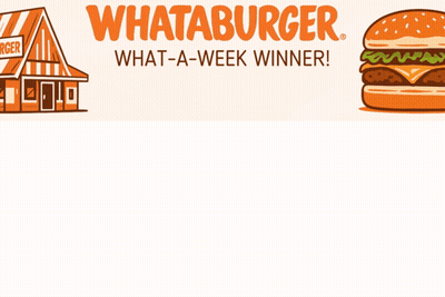 An Advertisement For Whataburger With A Picture Of A Burger GIF