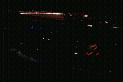 An Aerial View Of A Baseball Stadium With A Budweiser Banner GIF