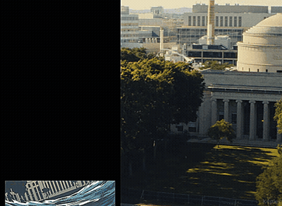 An Aerial View Of A Large Building With A Dome GIF