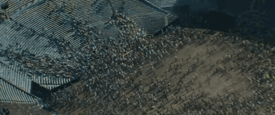 An Aerial View Of A Stadium With The Word Adm On The Bottom GIF