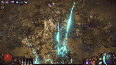 An Aerial View Of A Video Game With A Man Named Hunching Man On The Screen GIF