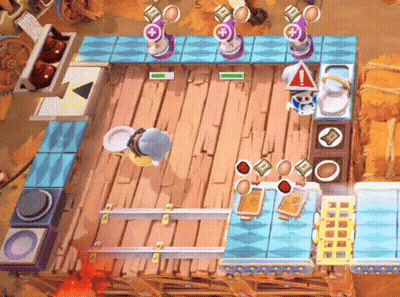 An Aerial View Of A Video Game With The Number 1 On The Top Right Corner GIF