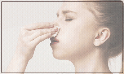 An Air Purifier For Allergies Is Advertised With A Woman Holding A Cat GIF