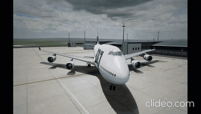 An Airplane With The Number 17 On The Side GIF