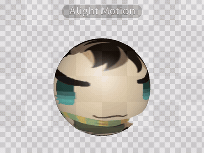 An Animated Egg With The Words Alight Motion Written Below It GIF