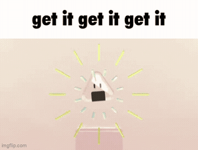 An Animated Image With The Words Get It Get It Get It On The Bottom GIF