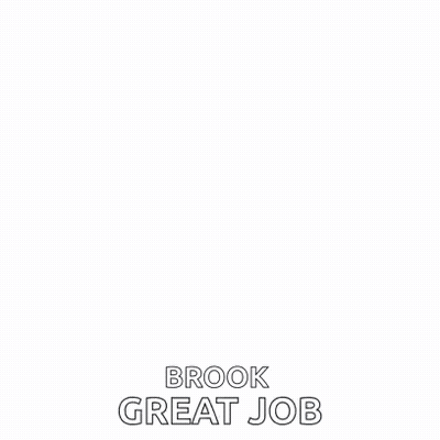 An Awesome Brook Great Job Greeting Card With Blue Fireworks GIF