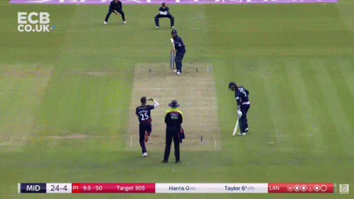 An Ecb Co.uk Screen Shows A Cricket Game In Progress GIF