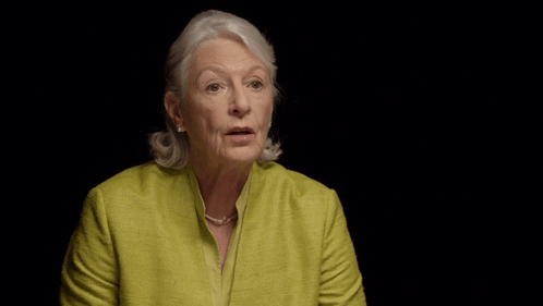 An Elderly Woman In A Yellow Jacket Says No Deal Am I Clear GIF