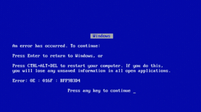 An Error Has Occurred To Continue Press Enter To Return To Windows Or Press Ctrl Alt Del To Restart Your Computer If You GIF