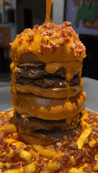 An Exploding Cheese Whataburger GIF