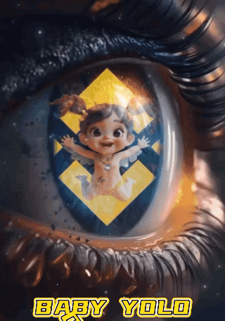 An Eye With A Baby In It And The Words Baby Yolo GIF