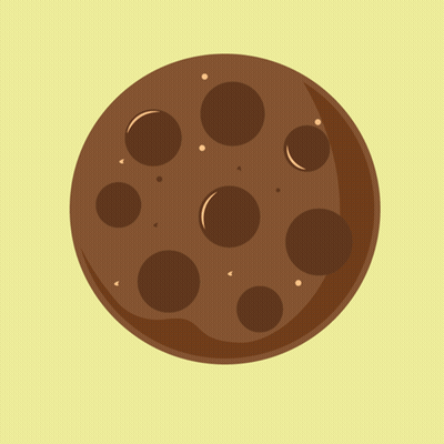 An Illustration Of A Chocolate Chip Cookie With The Words No Choice Cho On The Bottom Right GIF
