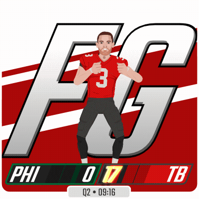 An Illustration Of A Football Player With The Number 3 On His Jersey GIF