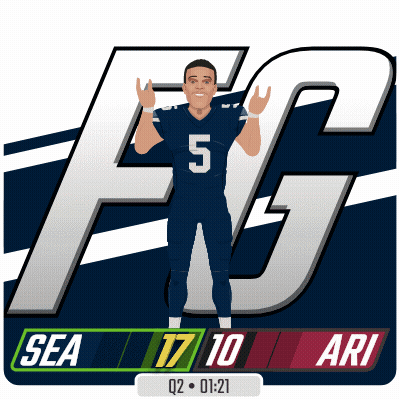 An Illustration Of A Football Player With The Number 5 GIF