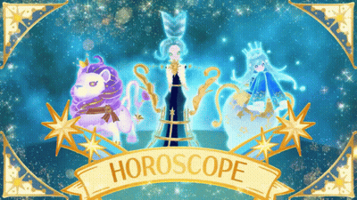 An Illustration Of A Horoscope With A Lion A Sheep And A Woman GIF