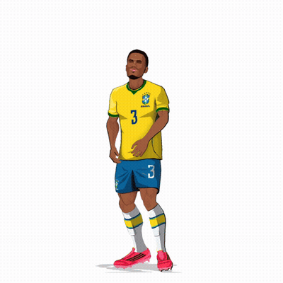 An Illustration Of A Man Holding A Soccer Ball GIF