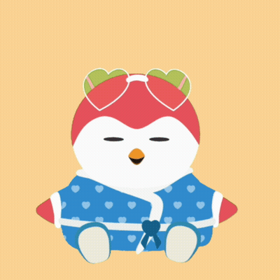 An Illustration Of A Penguin Wearing Sunglasses And The Words Very Mindful Above It GIF