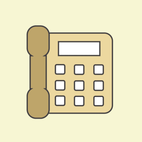 An Illustration Of A Phone With The Words " Ring Ring " Written Above It GIF