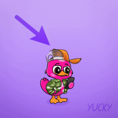 An Illustration Of A Pink Duck Holding A Cell Phone With The Words It 'S Over Below It GIF