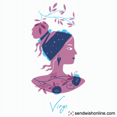An Illustration Of A Virgo Zodiac Sign GIF