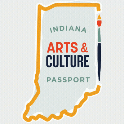 An Indiana Arts And Culture Passport Sticker GIF