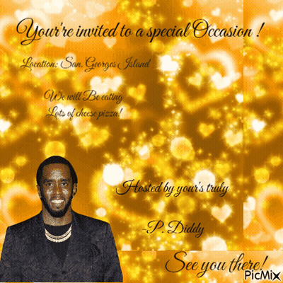 An Invitation To A Special Occasion With P. Diddy GIF