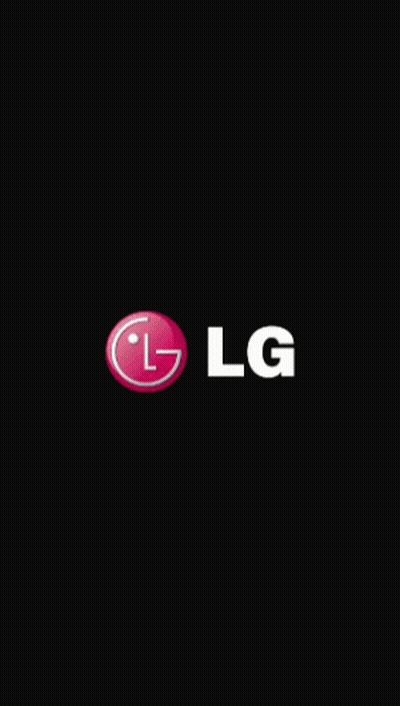 An Lg Logo On A Black Background With A Red Circle GIF