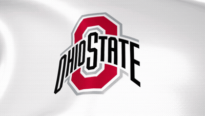 An Ohio State Logo That Is On A White Background GIF