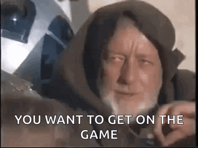 An Old Man With A Beard And A Hood Says You Want To Get On The Game . GIF