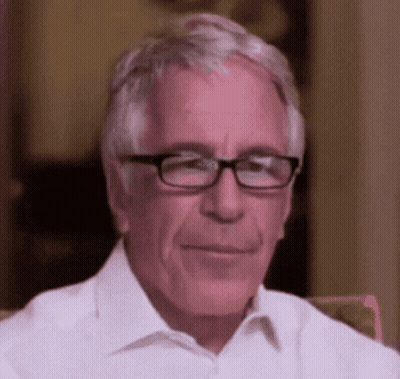 An Older Man Wearing Glasses And A White Shirt Is Smiling GIF