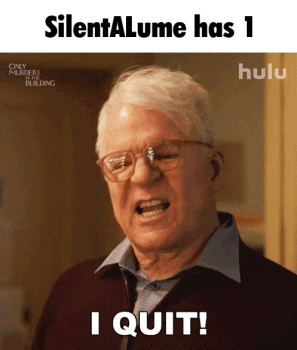 An Older Man With Glasses Says I Quit In Front Of A Hulu Logo GIF