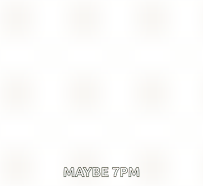 An Older Woman Is Sitting At A Desk In An Office And Says Maybe 7Pm . GIF