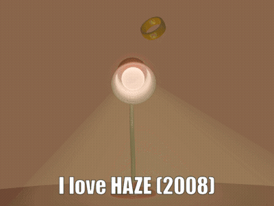 An Open Book That Says I Love Haze 2008 On The Bottom GIF