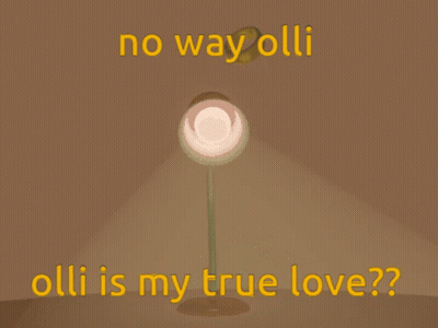 An Open Book With A Ring And The Words " No Way Olli Olli Is My True Love " On It GIF
