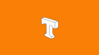 An Orange Background With A White Letter T On It GIF