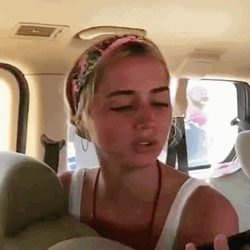 Ana De Armas Car Camera Stare GIF