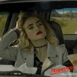 Ana De Armas Rebel Girl Car GIF